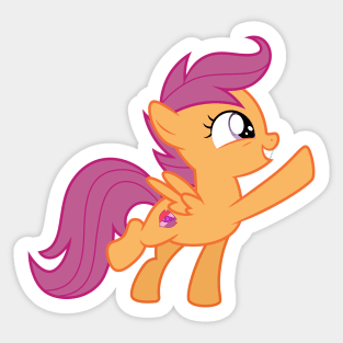 Scootaloo hoof bump Sticker